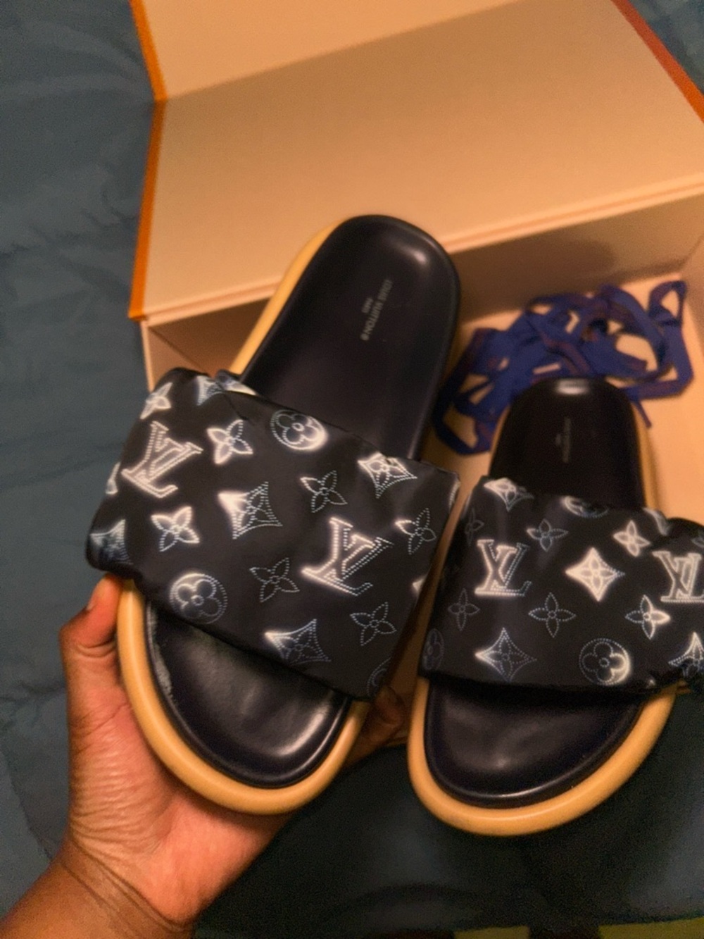 Louis Vuitton pool pillow flat comfort mule